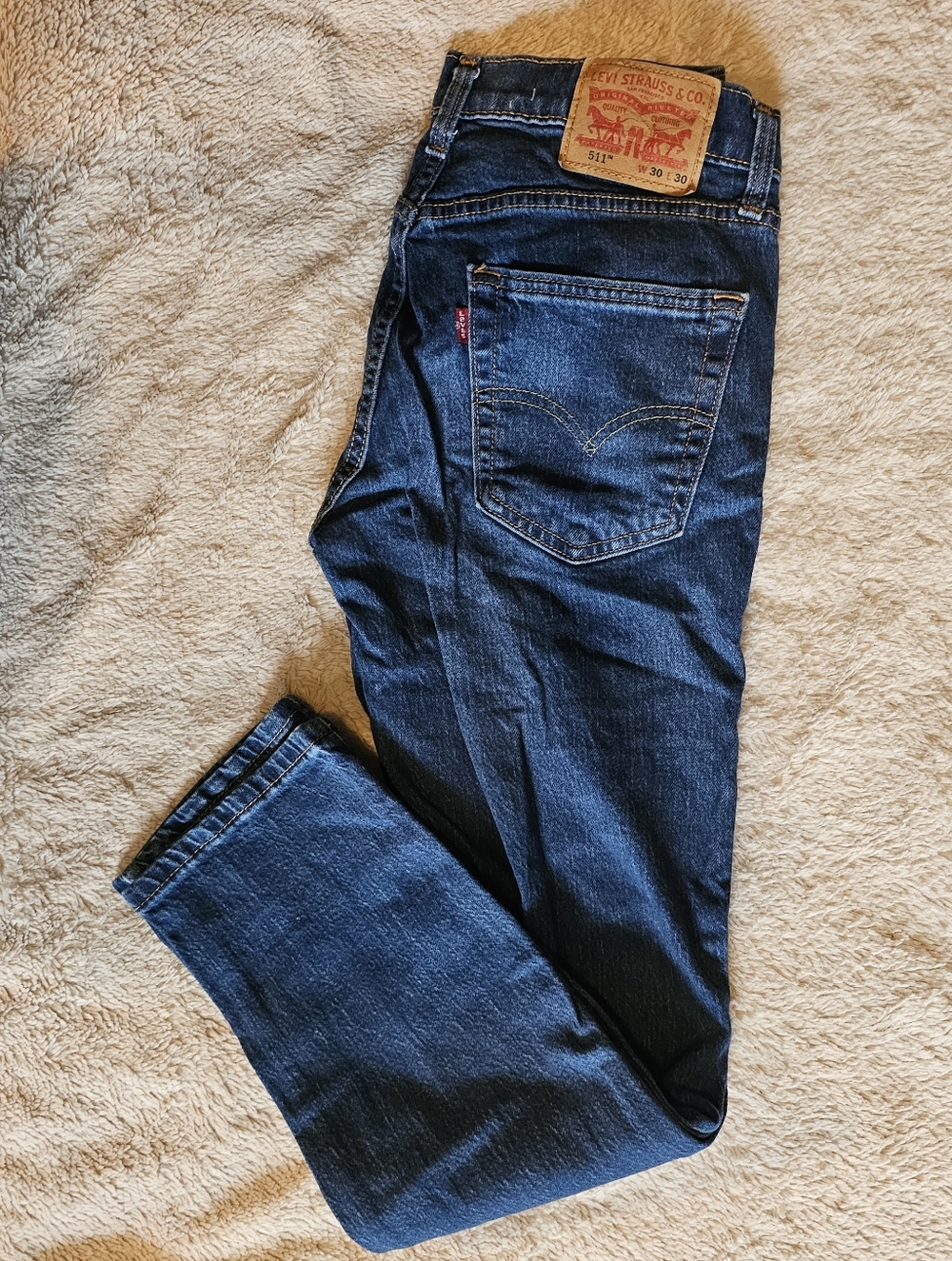 Levi's 511 Jeans Men's Size 30×30 Dark Blue Slim Straight Jeans